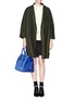 Figure View - Click To Enlarge - STELLA MCCARTNEY - 'Cavendish' small faux suede and leather tote
