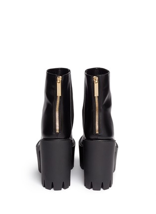 Back View - Click To Enlarge - STELLA MCCARTNEY - Tread sole platform ankle boots