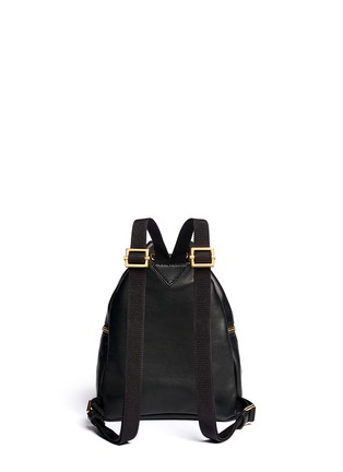 Back View - Click To Enlarge - MARNI - Mini leather bucket backpack
