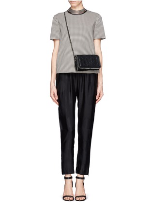 Figure View - Click To Enlarge - STELLA MCCARTNEY - 'Falabella' quilted crossbody chain bag