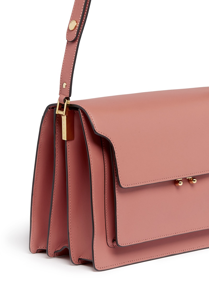 MARNI - 'Trunk' small leather shoulder bag - on SALE | Pink Day ...