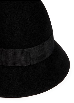 Detail View - Click To Enlarge - STELLA MCCARTNEY - Wool felt cloche hat