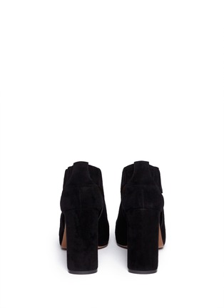 Back View - Click To Enlarge - MARNI - Cutout suede booties