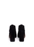 Back View - Click To Enlarge - MARNI - Cutout suede booties