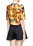 Back View - Click To Enlarge - CHICTOPIA - Cropped butterfly print shirt