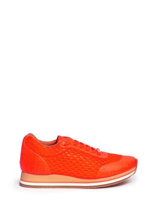 Main View - Click To Enlarge - STELLA MCCARTNEY - Fluo mesh sneakers