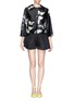 Figure View - Click To Enlarge - CHICTOPIA - Jacquard pleat shorts