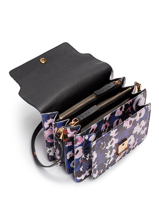 Detail View - Click To Enlarge - MARNI - 'Trunk' small floral print shoulder bag