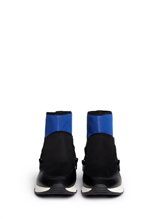 Figure View - Click To Enlarge - ASH - 'Liu' leather counter neoprene sneakers