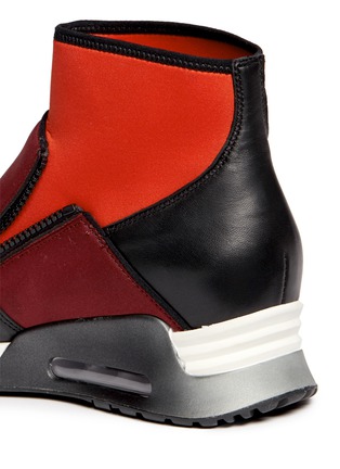 Detail View - Click To Enlarge - ASH - 'Liu' leather counter neoprene sneakers