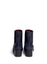 Back View - Click To Enlarge - OPENING CEREMONY - Suede pixelate ankle boots