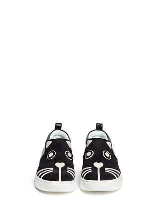 Figure View - Click To Enlarge - MARC BY MARC JACOBS - 'Friends Of Mine Rue' cat leather suede slip-ons