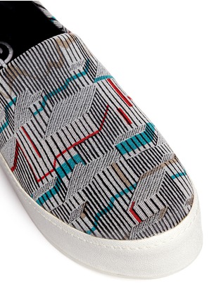 Detail View - Click To Enlarge - OPENING CEREMONY - Graphic jacquard flatform slip-ons