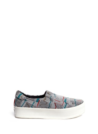 Main View - Click To Enlarge - OPENING CEREMONY - Graphic jacquard flatform slip-ons