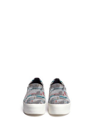 Figure View - Click To Enlarge - OPENING CEREMONY - Graphic jacquard flatform slip-ons