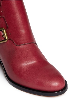 Detail View - Click To Enlarge - MARC BY MARC JACOBS SHOES - Leather double monk strap ankle boots