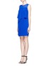 Front View - Click To Enlarge - MO&CO. EDITION 10 - Fluid satin layered dress