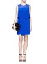 Figure View - Click To Enlarge - MO&CO. EDITION 10 - Fluid satin layered dress