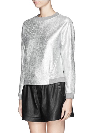Front View - Click To Enlarge - WHISTLES - Foil print sweatshirt