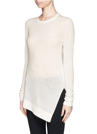 Front View - Click To Enlarge - WHISTLES - 'Mai' asymmetric sweater
