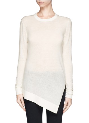 Main View - Click To Enlarge - WHISTLES - 'Mai' asymmetric sweater