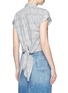 Back View - Click To Enlarge - RAG & BONE - 'Ara' stripe tie back blouse