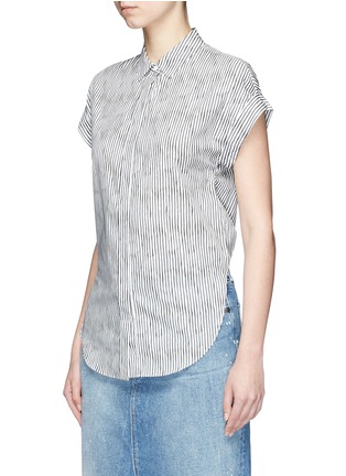 Front View - Click To Enlarge - RAG & BONE - 'Ara' stripe tie back blouse