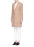 Front View - Click To Enlarge - RAG & BONE - 'Emmet Crombie' felted wool blend coat