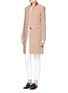 Figure View - Click To Enlarge - RAG & BONE - 'Emmet Crombie' felted wool blend coat
