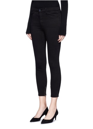 Front View - Click To Enlarge - J BRAND - 'Maria' zip cuff skinny jeans