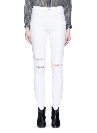 Main View - Click To Enlarge - J BRAND - 'Maria' high waist ripped skinny jeans