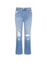 Main View - Click To Enlarge - J BRAND - 'Ivy' high rise distressed cropped jeans