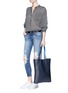 Figure View - Click To Enlarge - J BRAND - Distressed cropped skinny jeans