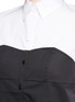 Detail View - Click To Enlarge - TIBI - Colourblock cotton poplin bustier shirt