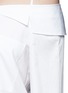 Detail View - Click To Enlarge - TIBI - Off-shoulder satin poplin shirt