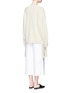 Back View - Click To Enlarge - TIBI - Knotted tie cashmere sweater