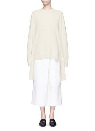 Main View - Click To Enlarge - TIBI - Knotted tie cashmere sweater
