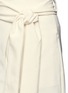 Detail View - Click To Enlarge - TIBI - Tie waist tuck pleat faille culottes