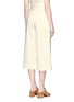 Back View - Click To Enlarge - TIBI - Tie waist tuck pleat faille culottes