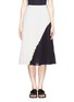 Main View - Click To Enlarge - WHISTLES - Ellie colour block plissé pleat midi skirt