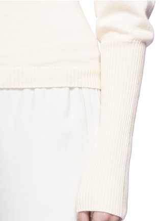 Detail View - Click To Enlarge - THE ROW - 'Deanna' dolman sleeve Merino wool-cashmere sweater