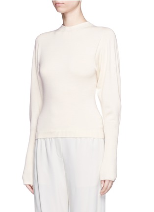 Front View - Click To Enlarge - THE ROW - 'Deanna' dolman sleeve Merino wool-cashmere sweater