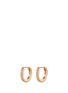 Main View - Click To Enlarge - REPOSSI - 'Micro Créole' diamond 18k rose gold single hoop earring