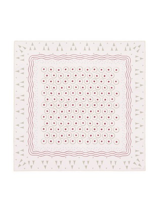 Main View - Click To Enlarge - VALENTINO GARAVANI - Geometric and circle print silk scarf