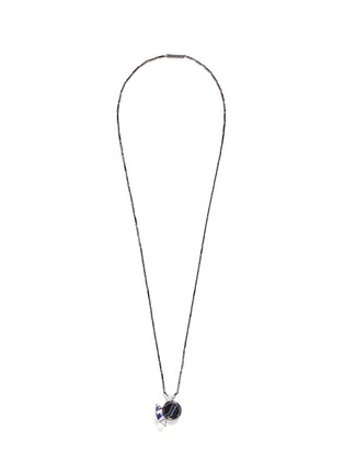 Main View - Click To Enlarge - EDDIE BORGO - 'Europa' agate cubic zirconia pendant chain necklace