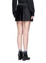 Back View - Click To Enlarge - TOPSHOP - Pleated Airtex mesh mini skirt