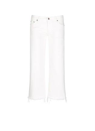 Main View - Click To Enlarge - SIMON MILLER - 'Lamere' frayed cuff cropped wide leg jeans