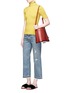 Figure View - Click To Enlarge - SIMON MILLER - 'Aya' frayed cuff washed wide leg jeans