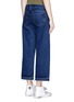 Back View - Click To Enlarge - SIMON MILLER - 'Varra' frayed cuff cropped wide leg jeans