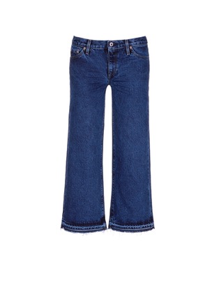 Main View - Click To Enlarge - SIMON MILLER - 'Varra' frayed cuff cropped wide leg jeans
